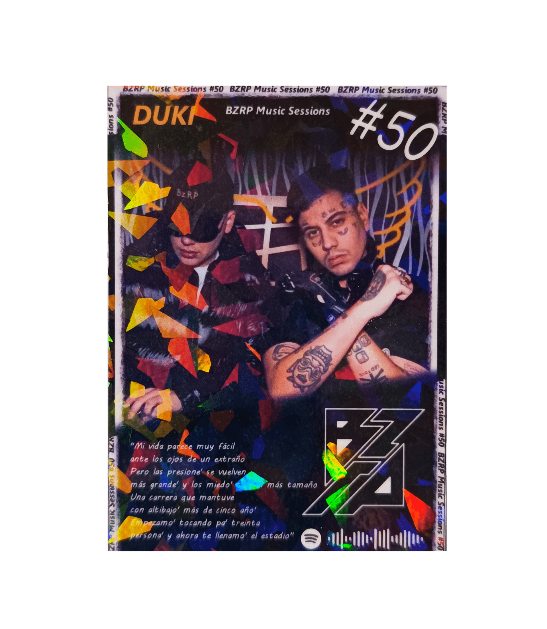 Carta BZRP #50 (Bizarrap y Duki) | Edición Coleccionable - 3