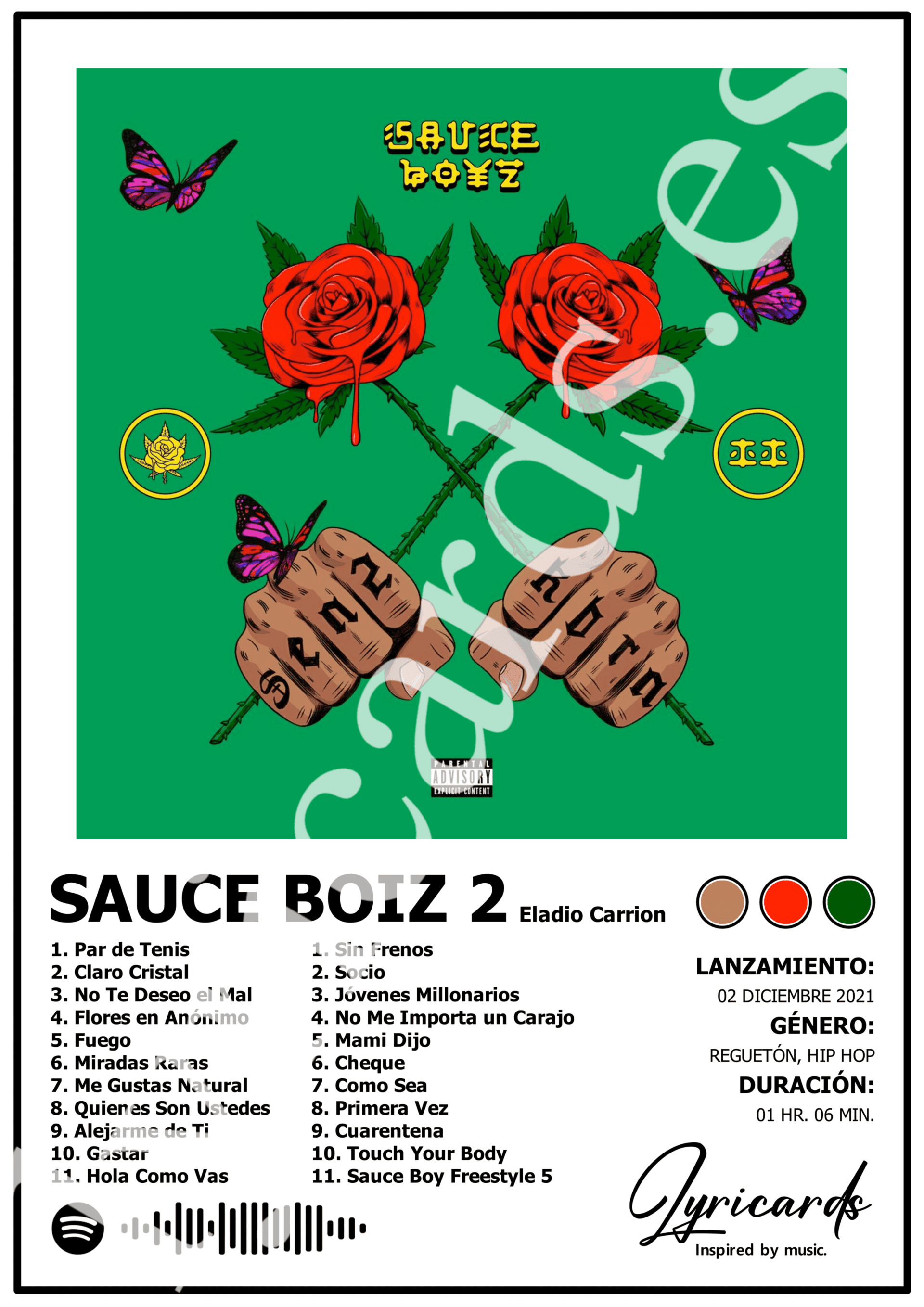 Lámina A4 - Sauce Boyz 2 - Eladio Carrión - 2