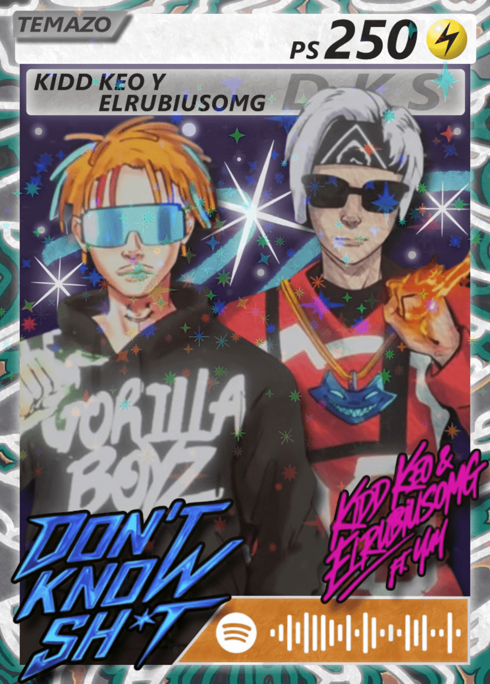 Carta DON'T KNOW SHIT de KIDD KEO y ELRUBIUSOMG | Edición Coleccionable - 4