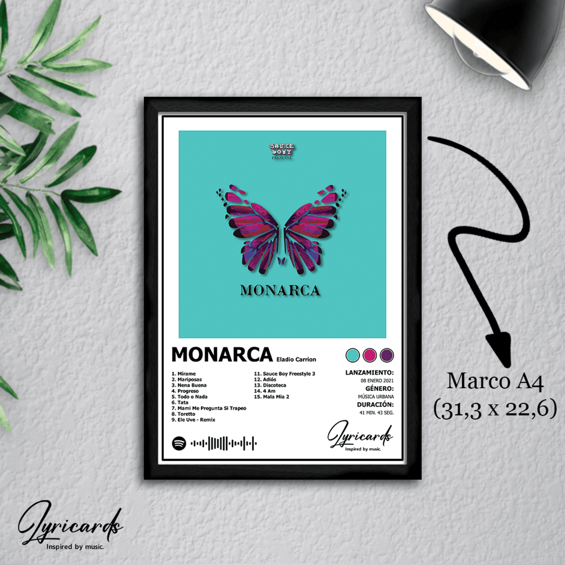 Lámina A4 - Monarca - Eladio Carrión - 1
