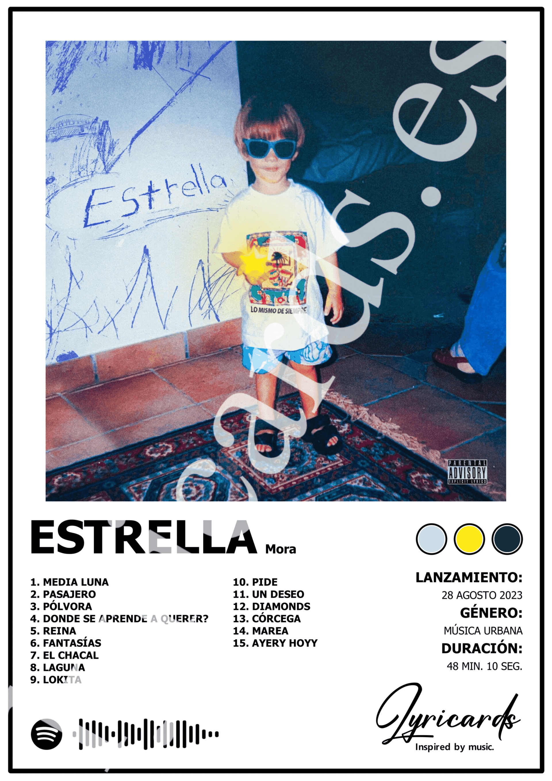 Lámina A4 - Estrella - Mora - 2