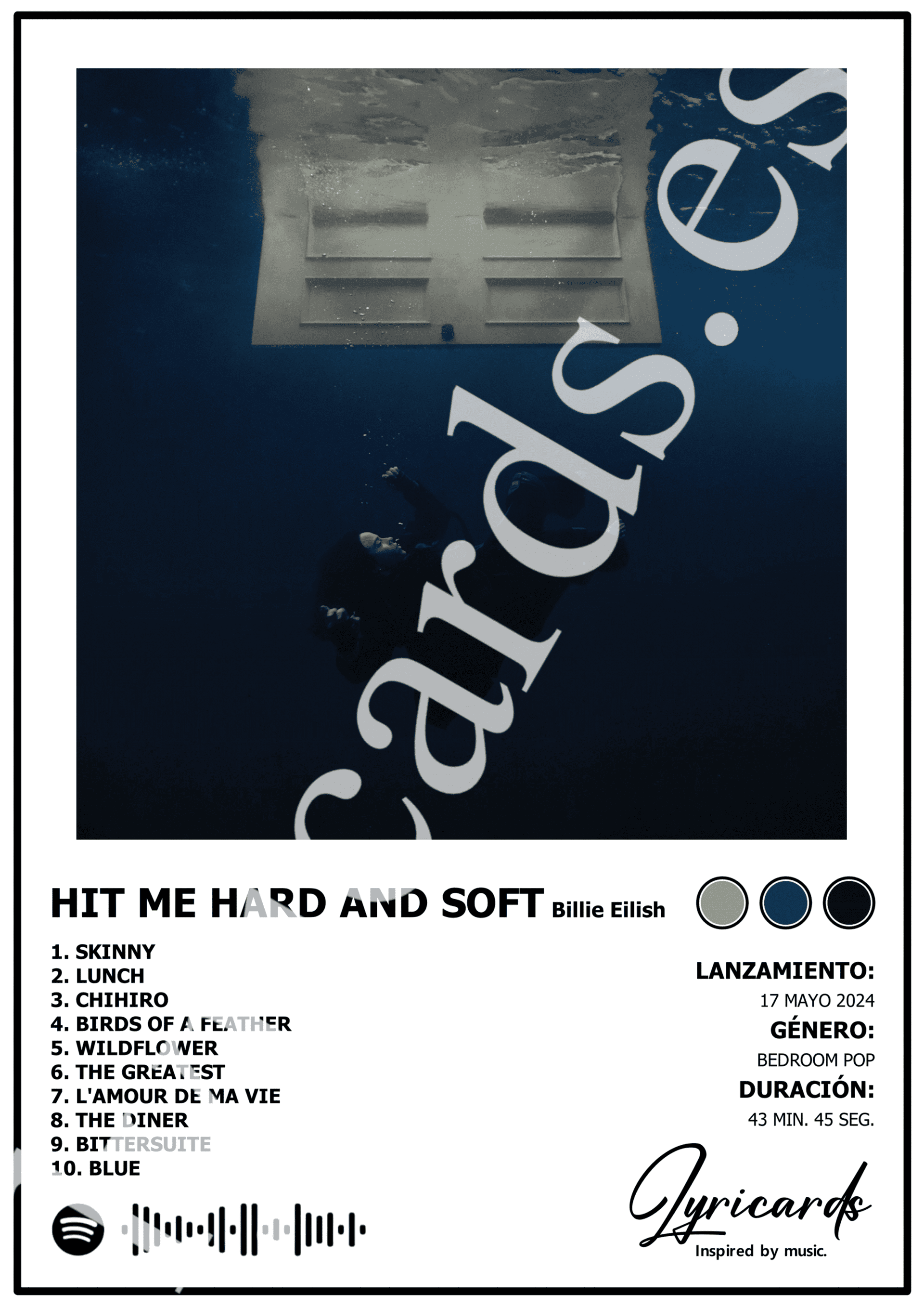 Lámina A4 - Hit Me Hard and Soft - Billie Eilish - 2