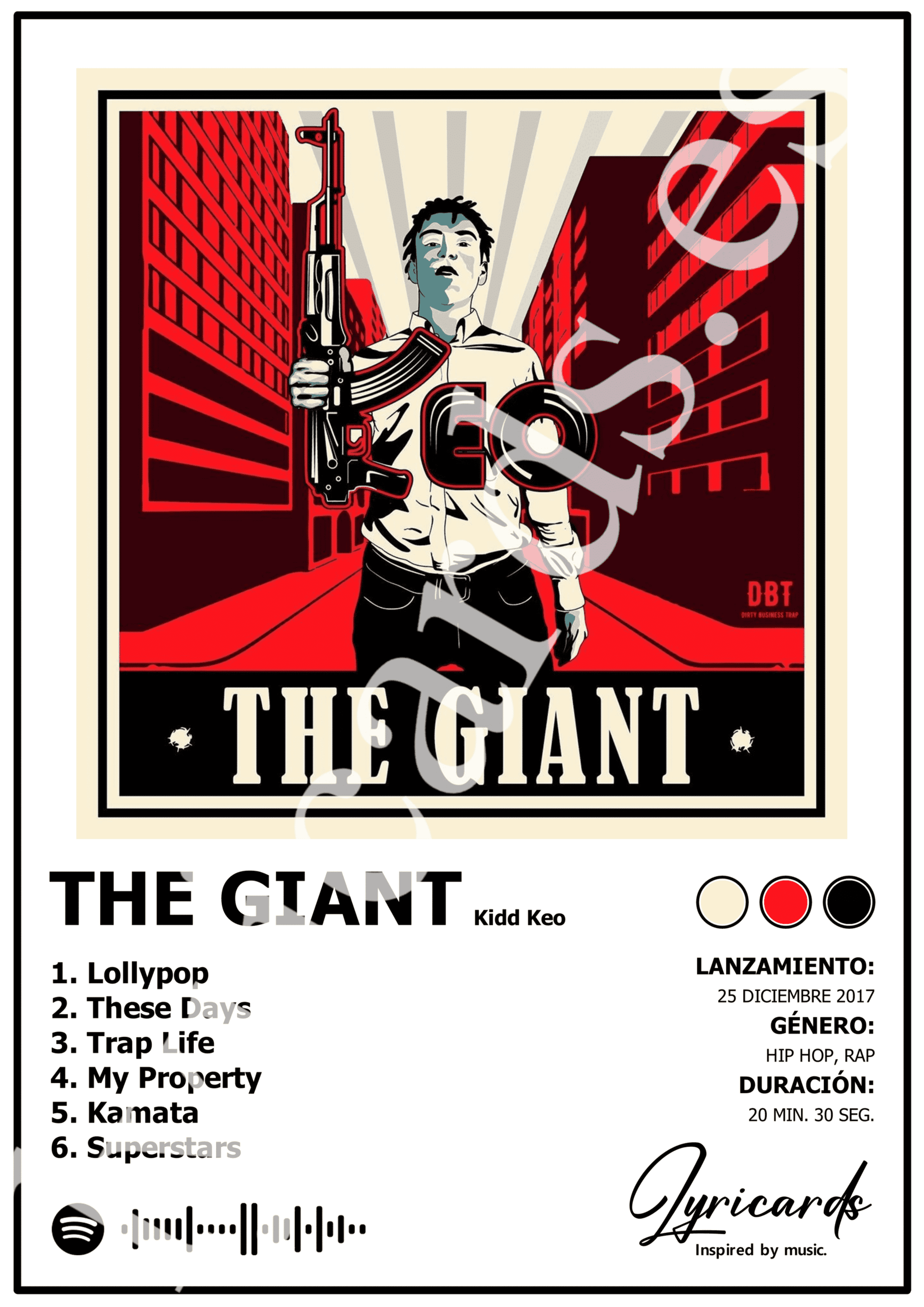 Lámina A4 - The Giant - Kidd Keo - 2