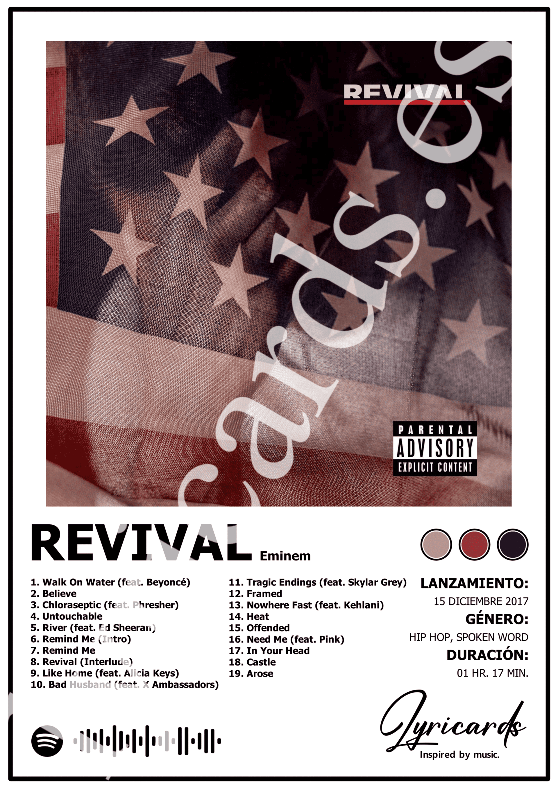 Lámina A4 - Revival - Eminem - 2