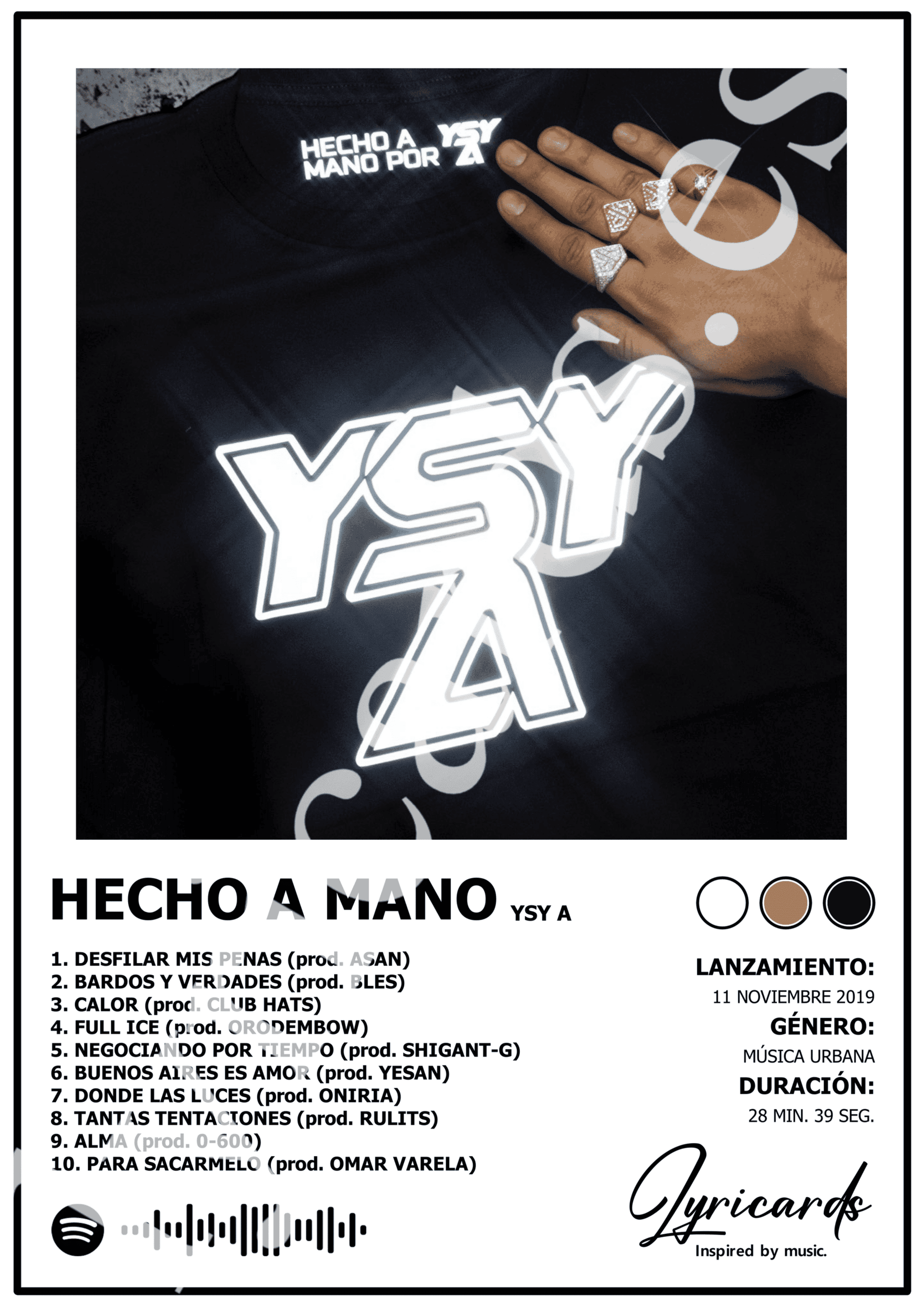 Lámina A4 - Hecho a Mano - YSY A - 2