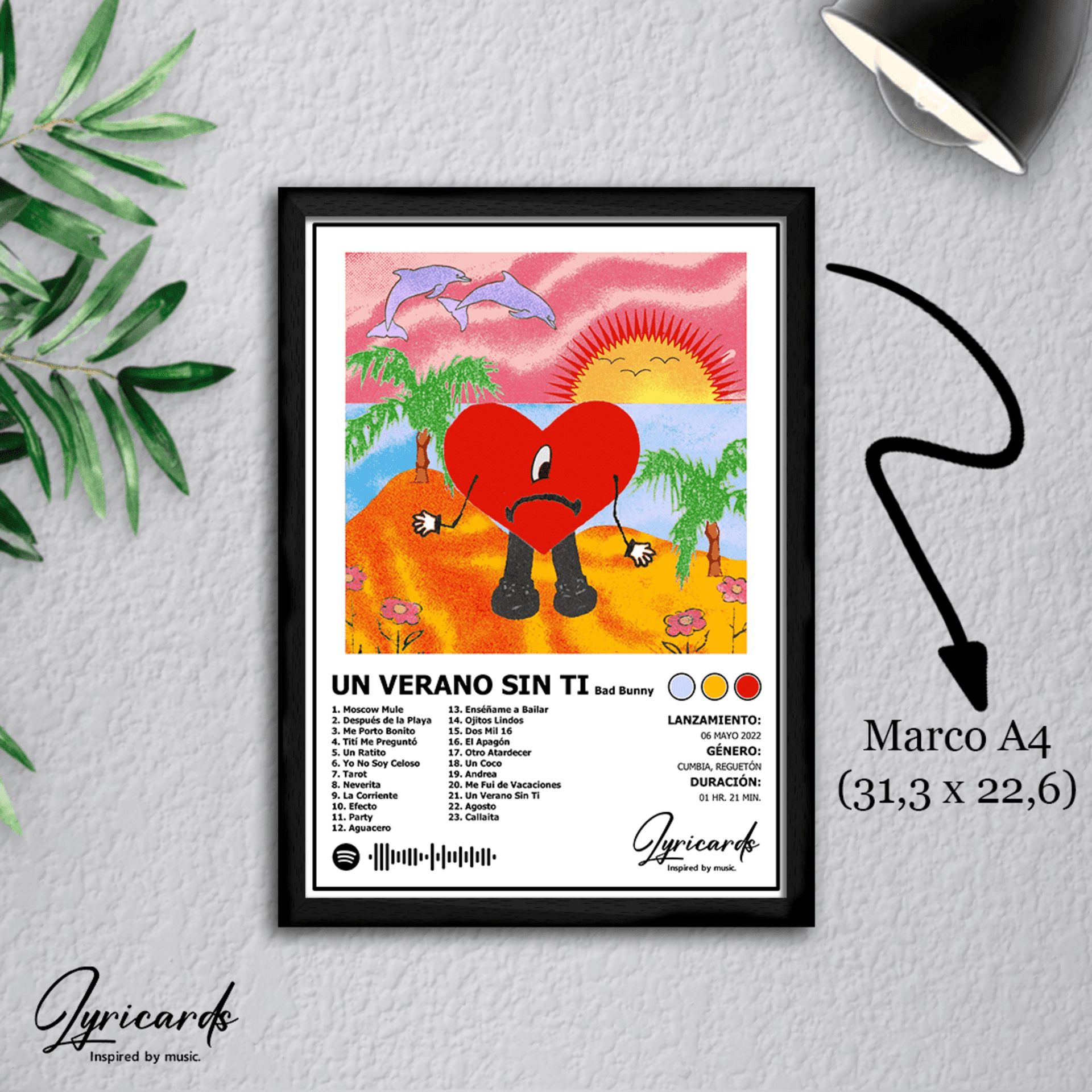 Lámina A4 - Un Verano Sin Ti - Bad Bunny - 1