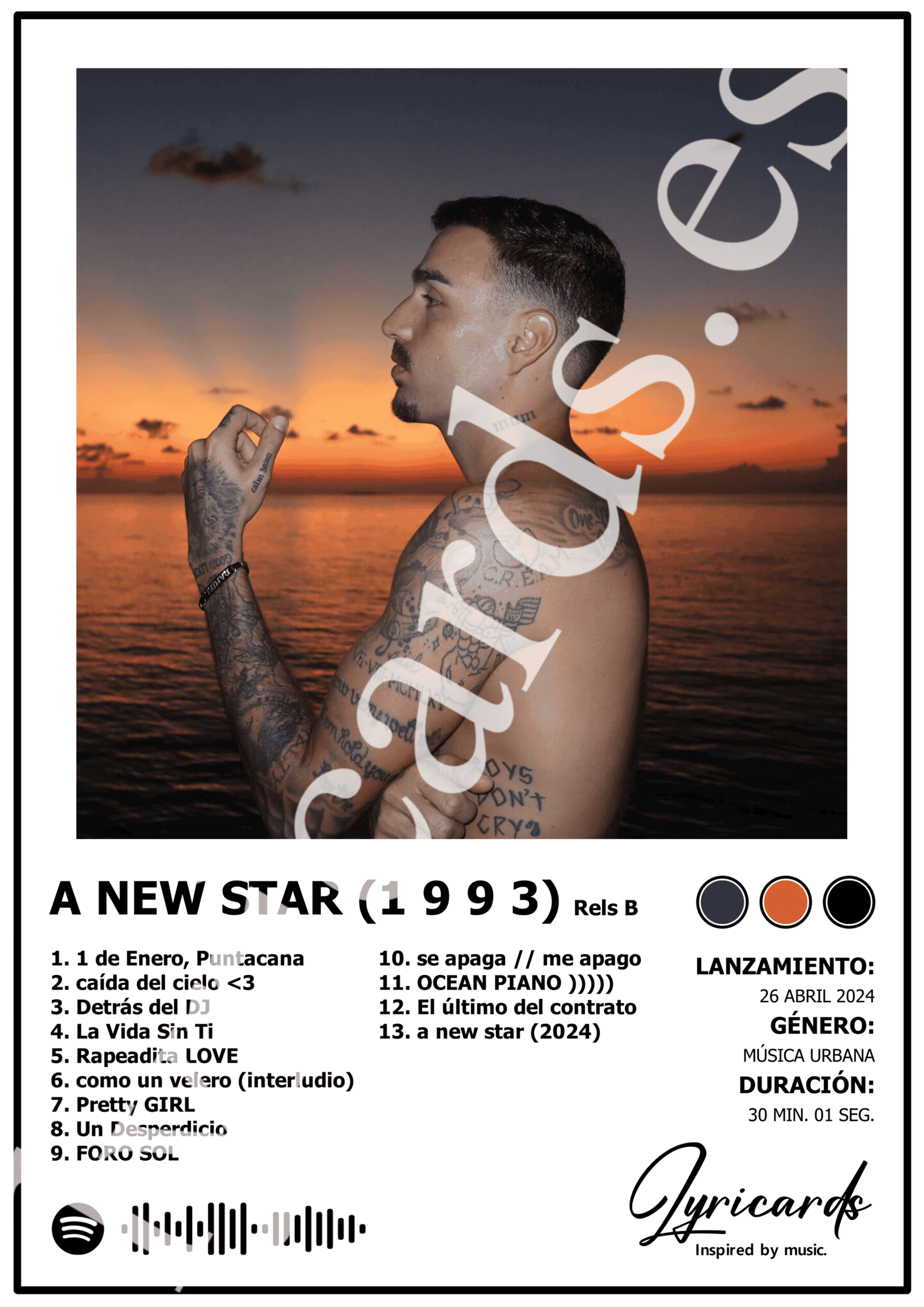 Lámina A4 - A New Star (1993) - Rels B - 2