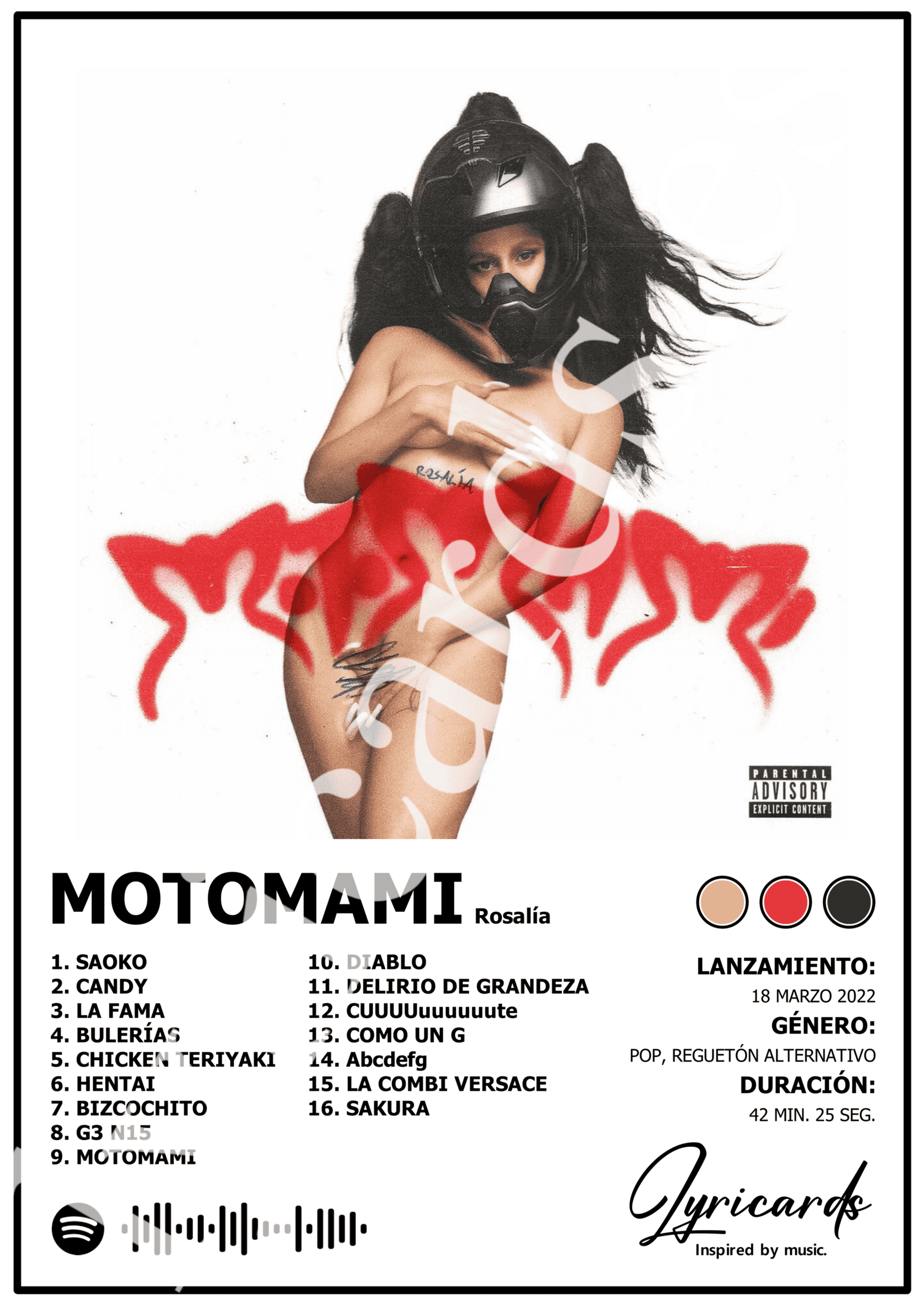 Lámina A4 - Motomami - Rosalía - 2