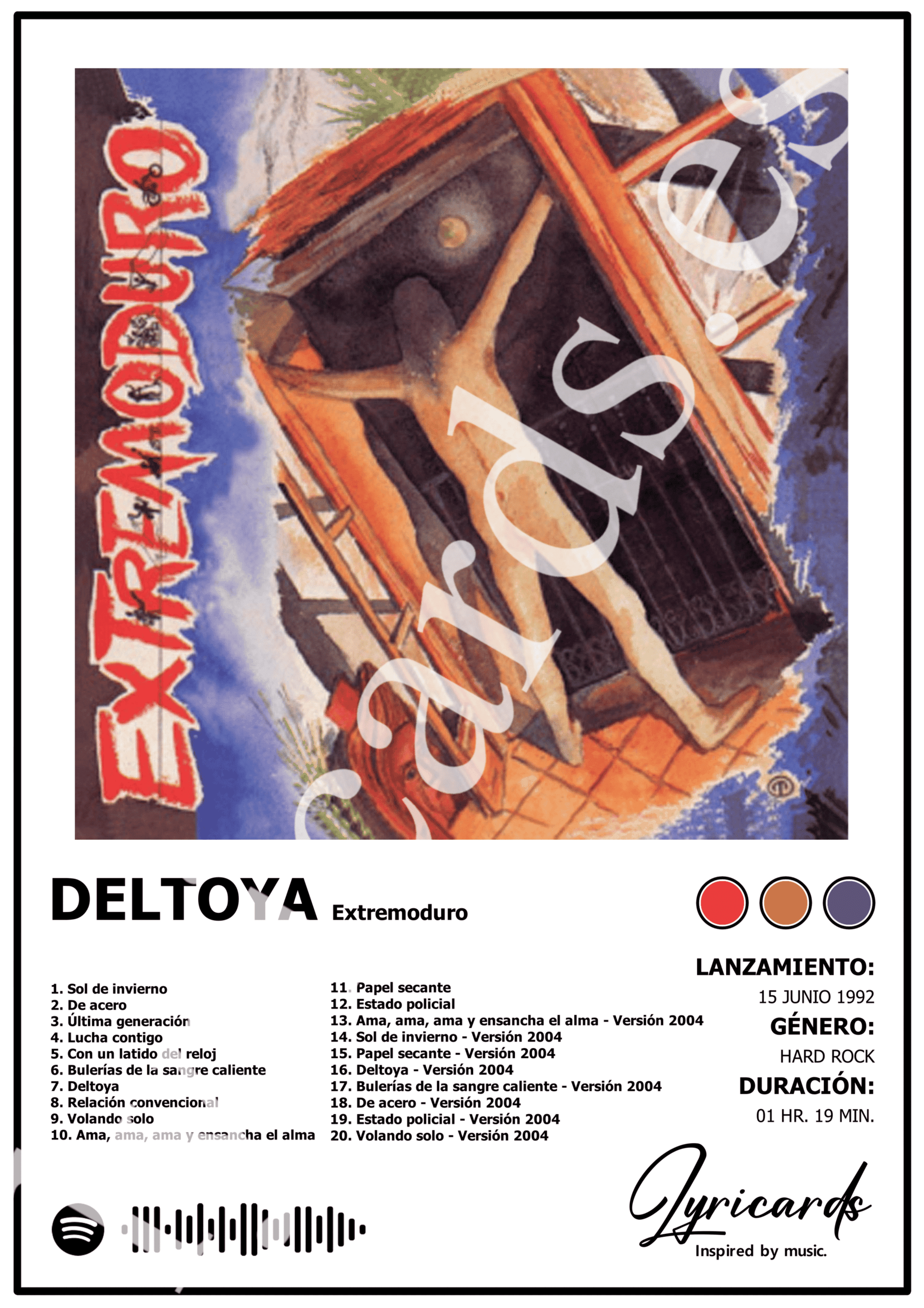 Lámina A4 - Deltoya - Extremoduro - 2