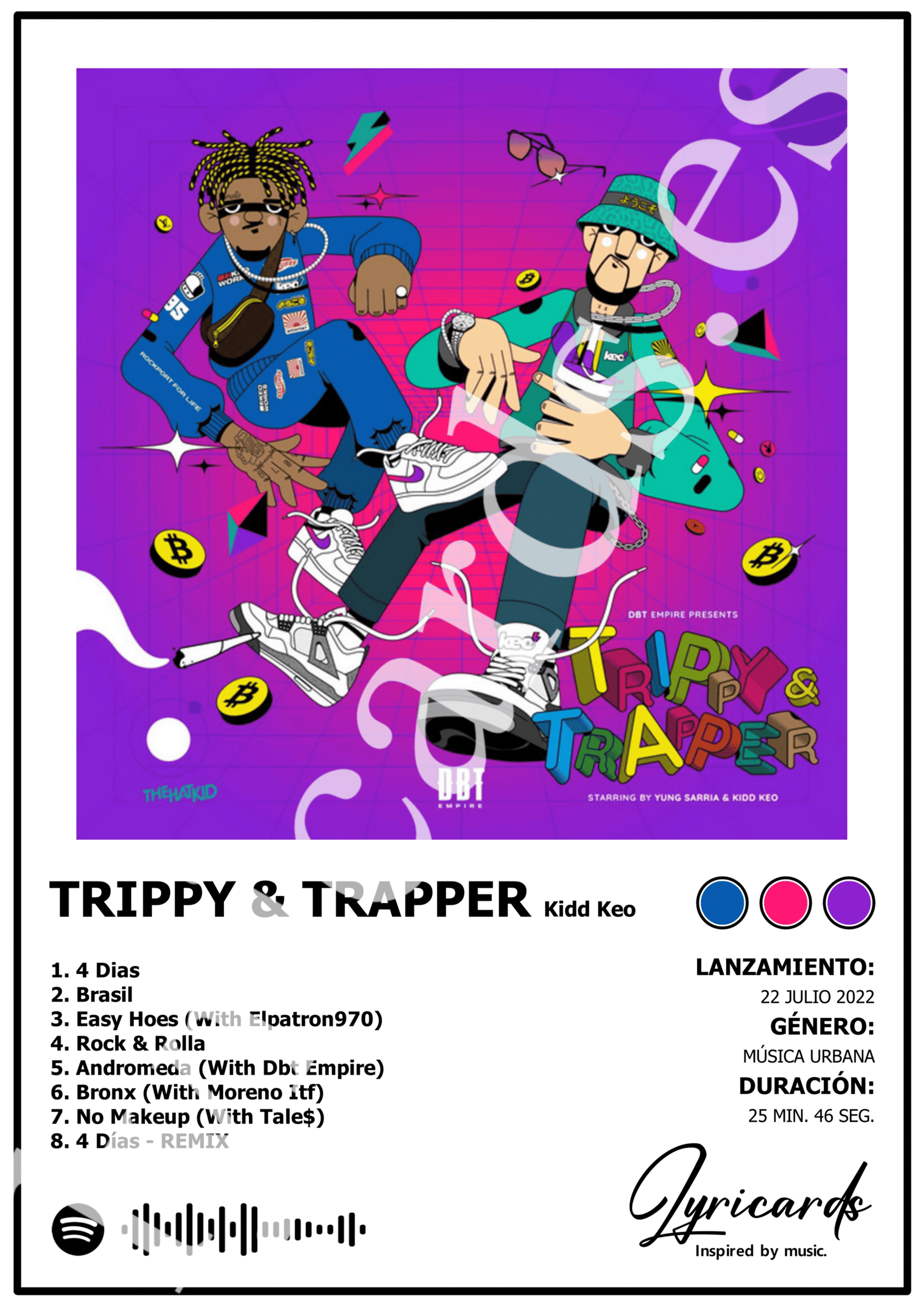 Lámina A4 - Trippy & Trapper - Kidd Keo - 2
