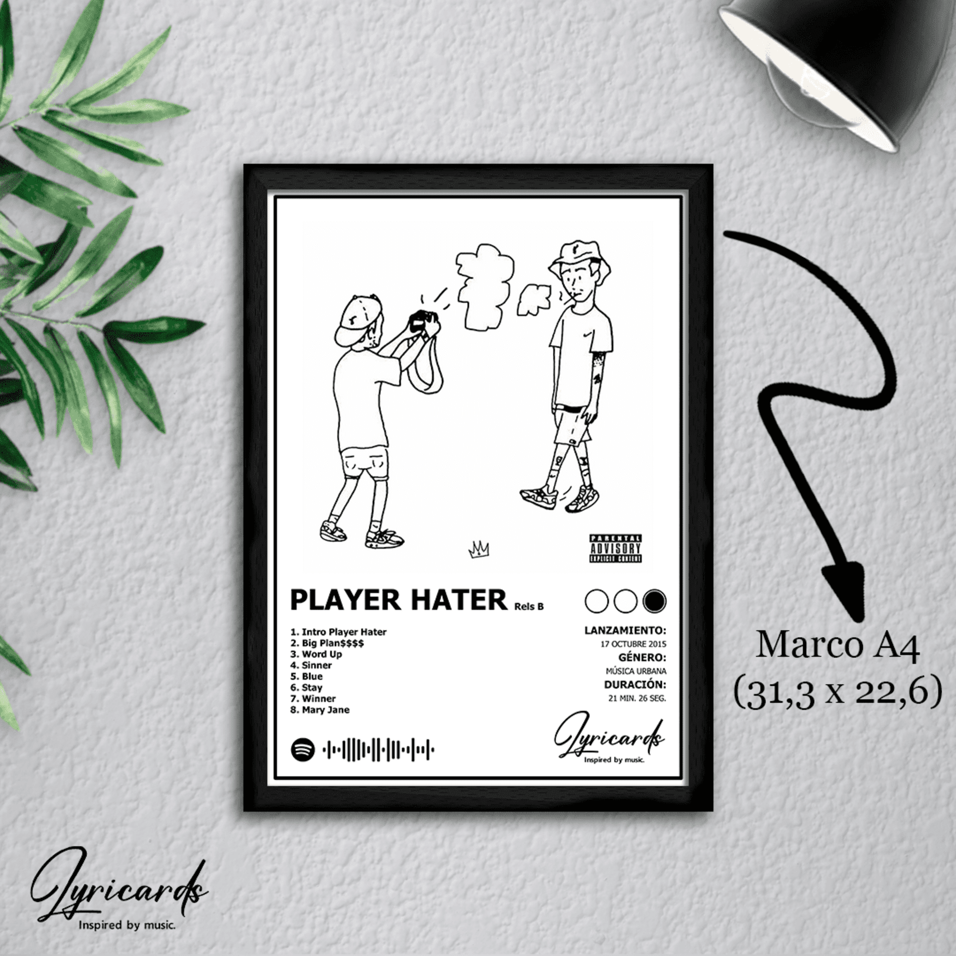 Lámina A4 - Player Hater - Rels B - 1