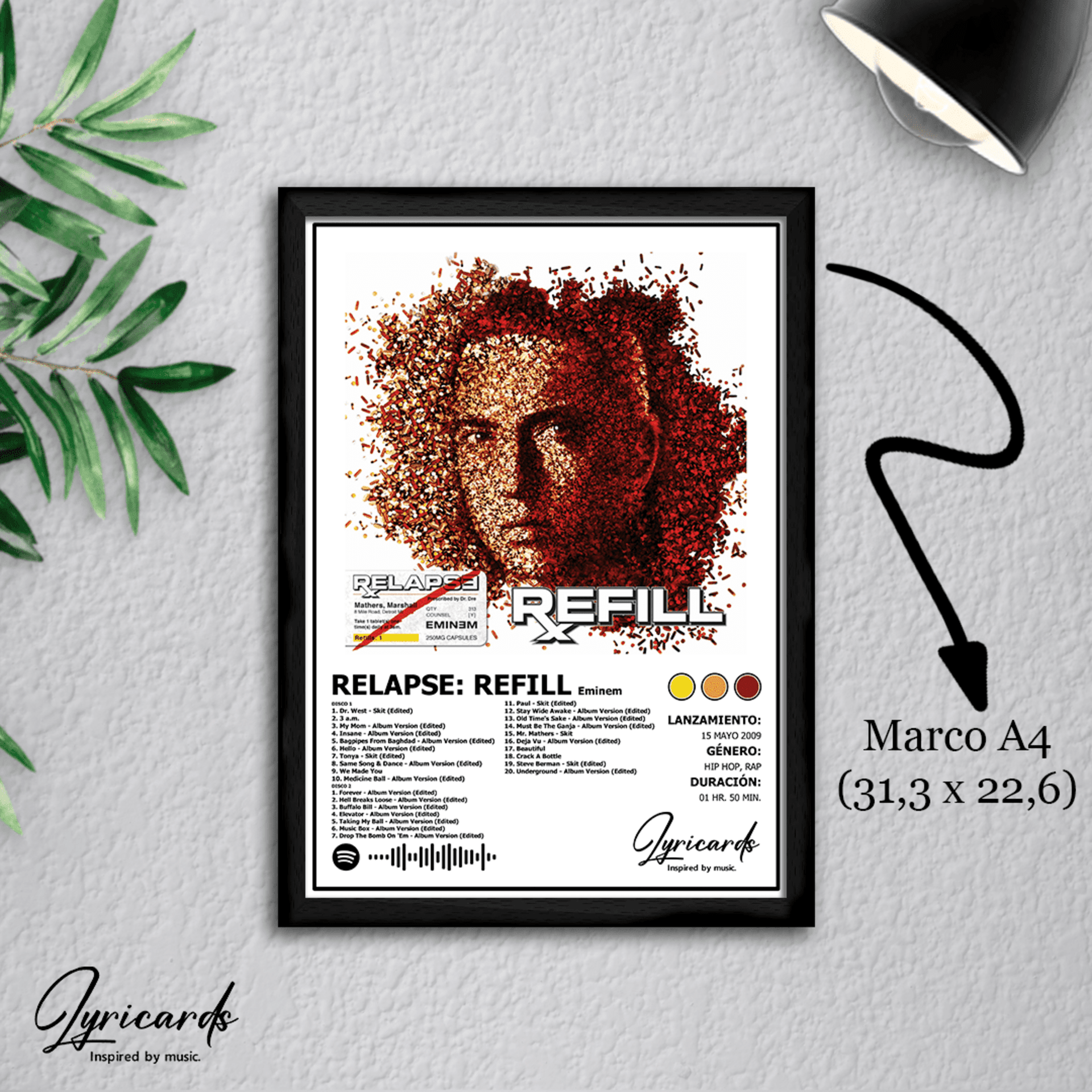 Lámina A4 - Relapse Refill - Eminem - 1