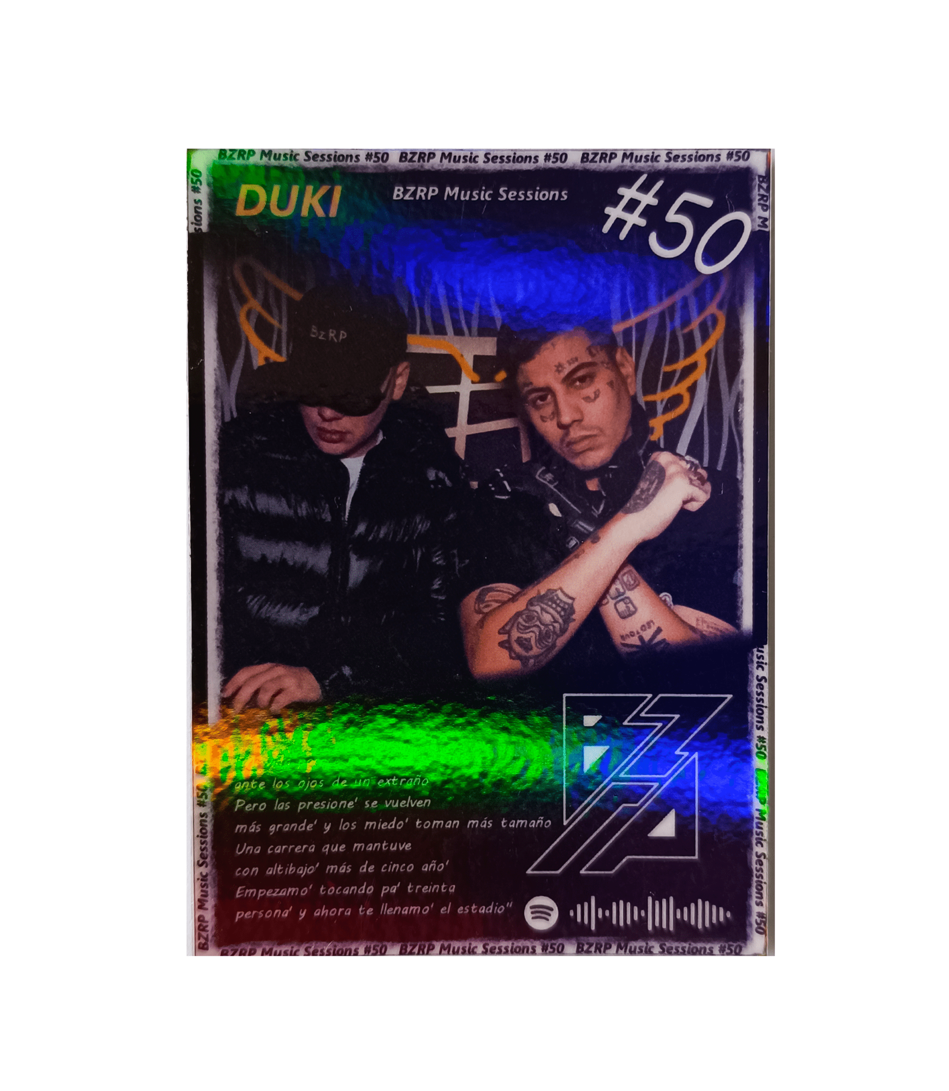 Carta BZRP #50 (Bizarrap y Duki) | Edición Coleccionable - 2