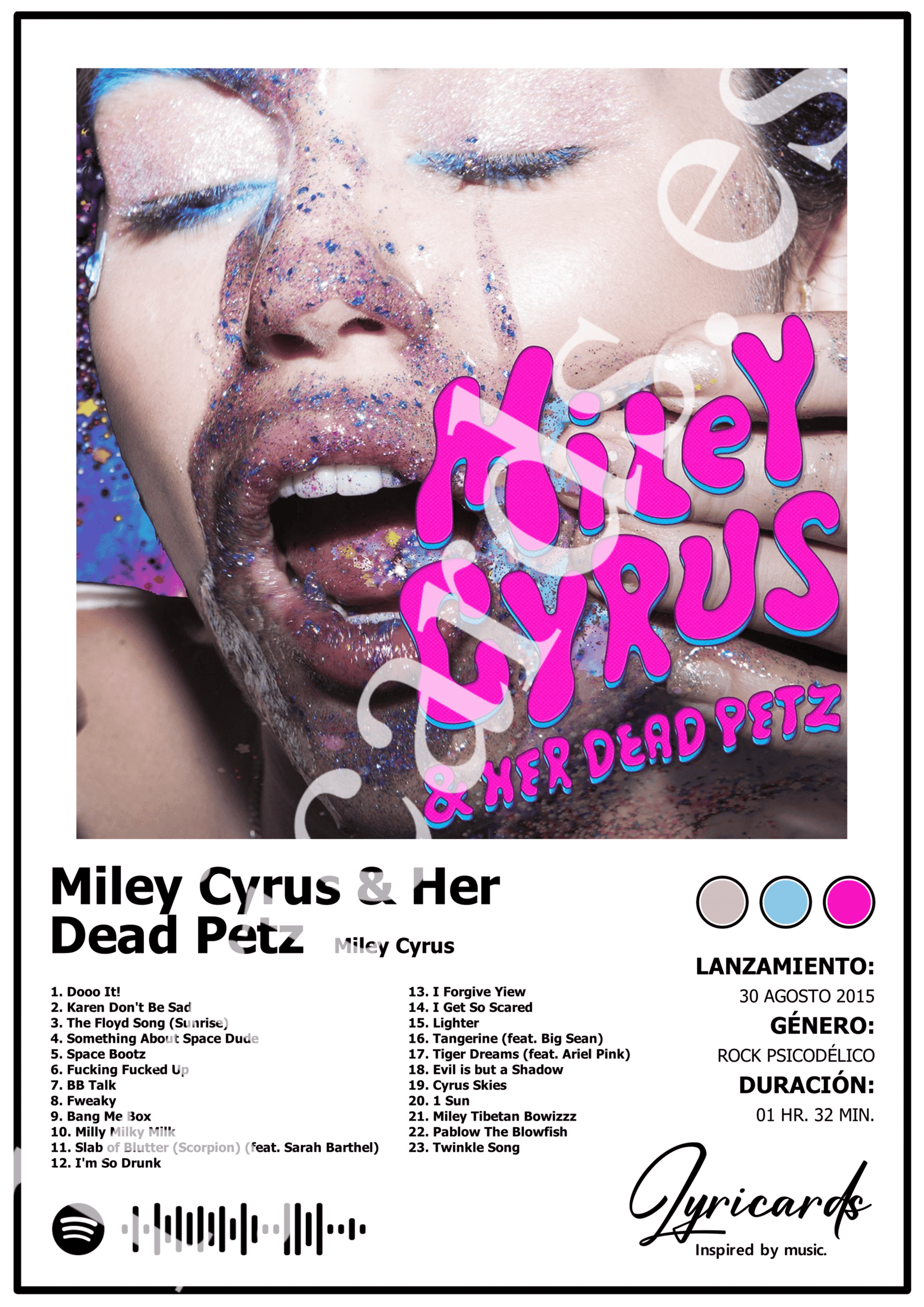 Lámina A4 - Miley Cyrus & Her Dead Petz - Miley Cyrus - 2