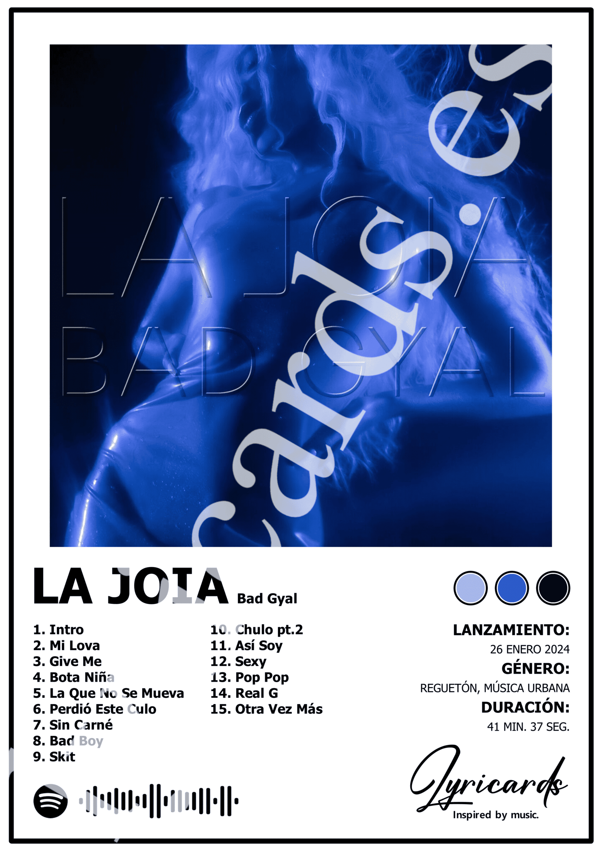 Lámina A4 - La Joia - Bad Gyal - 2