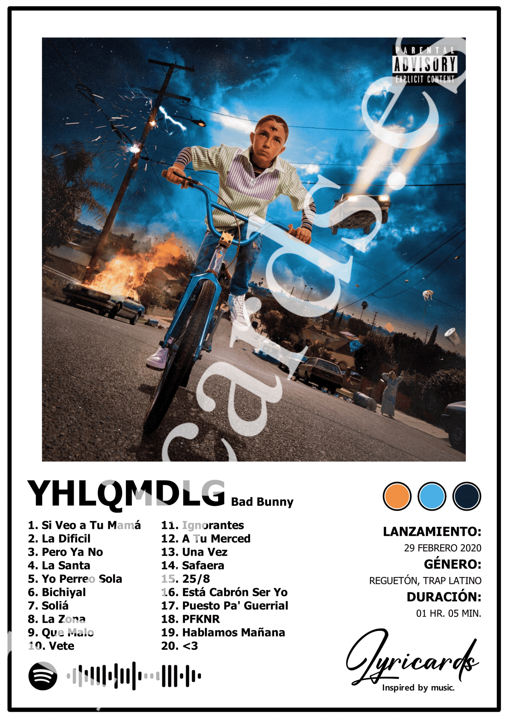 Lámina A4 - YHLQMDLG - Bad Bunny - 2