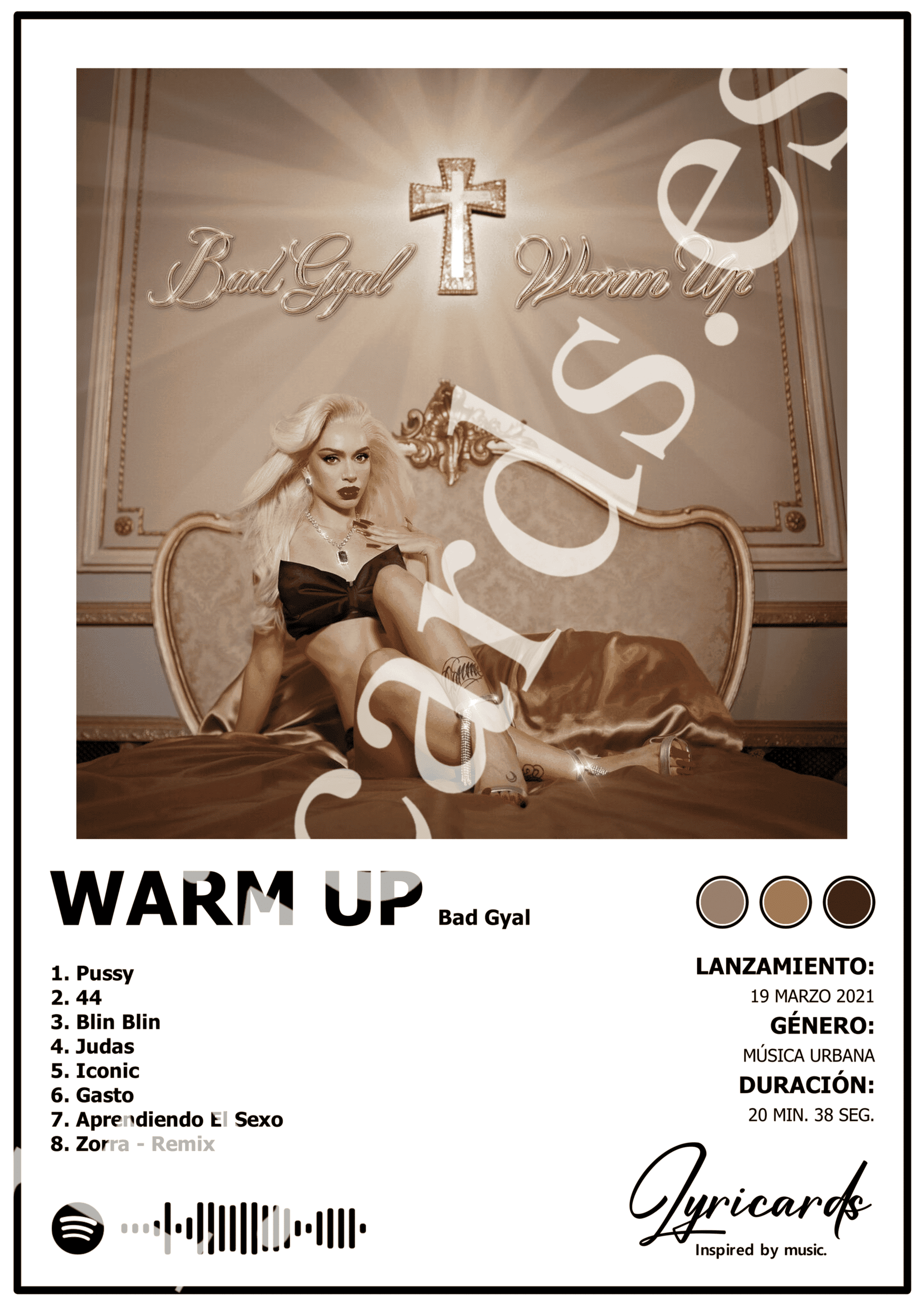 Lámina A4 - Warm Up - Bad Gyal - 2