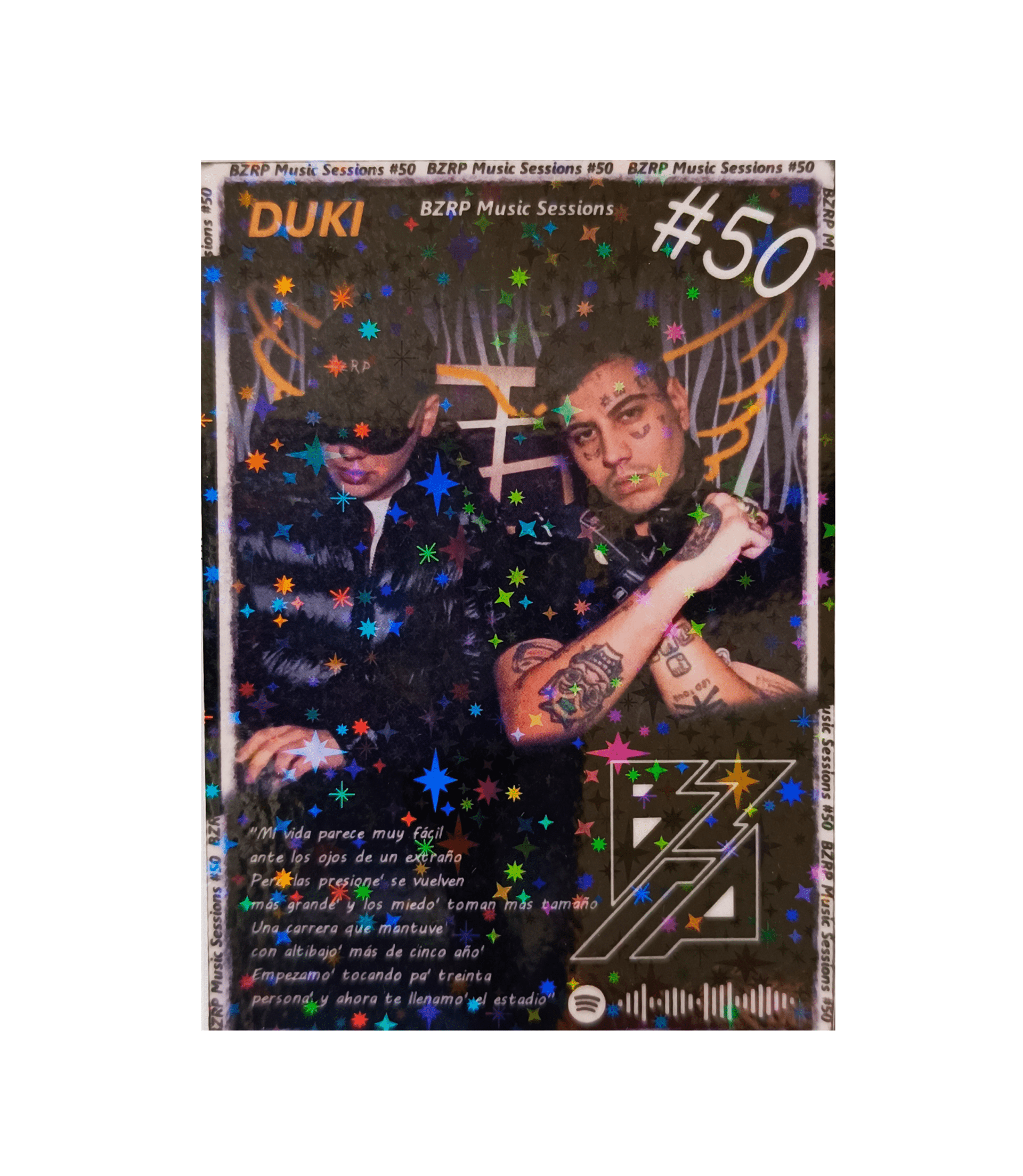 Carta BZRP #50 (Bizarrap y Duki) | Edición Coleccionable - 5