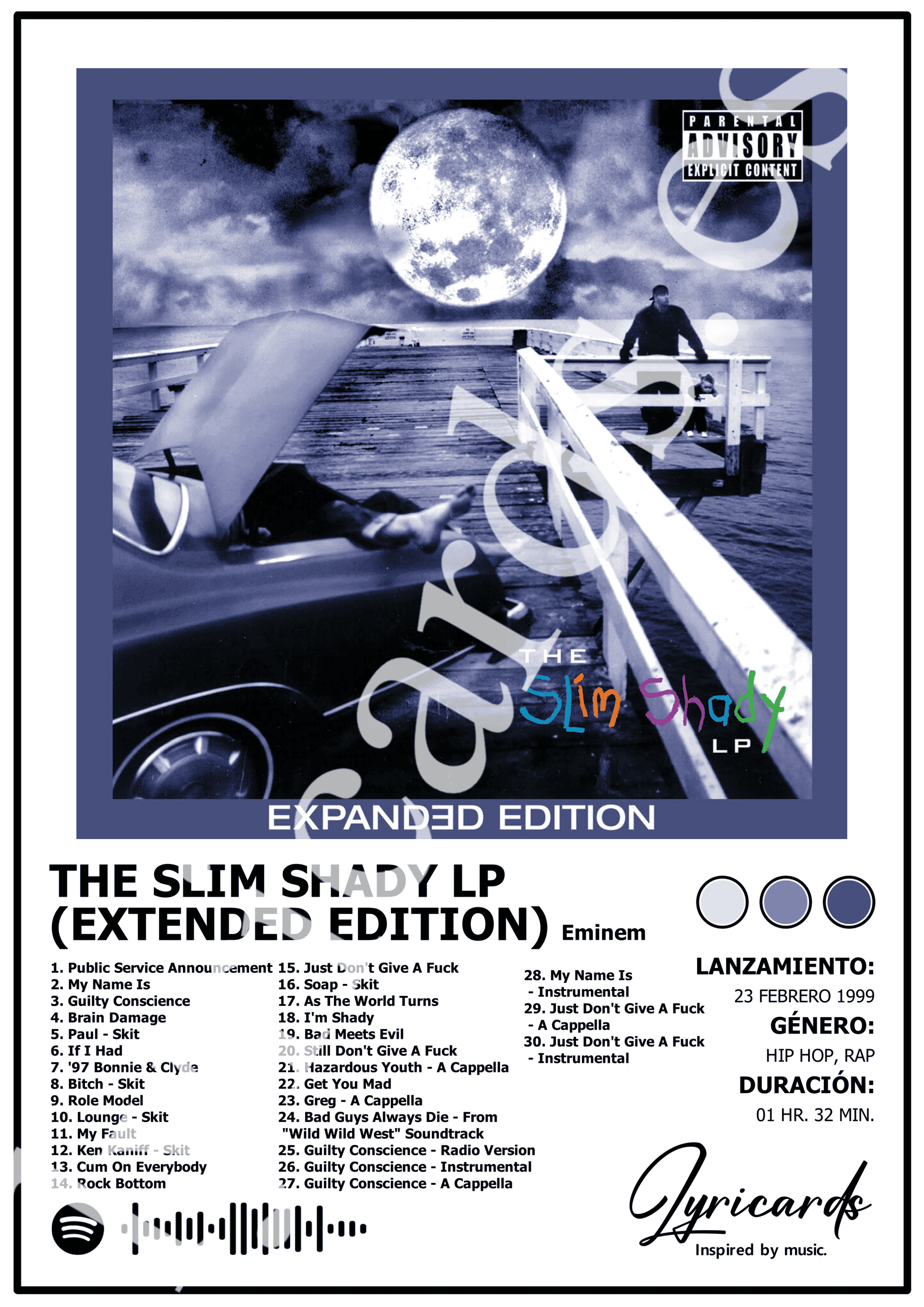 Lámina A4 - The Slim Shady LP (Expanded Edition) - Eminem - 2