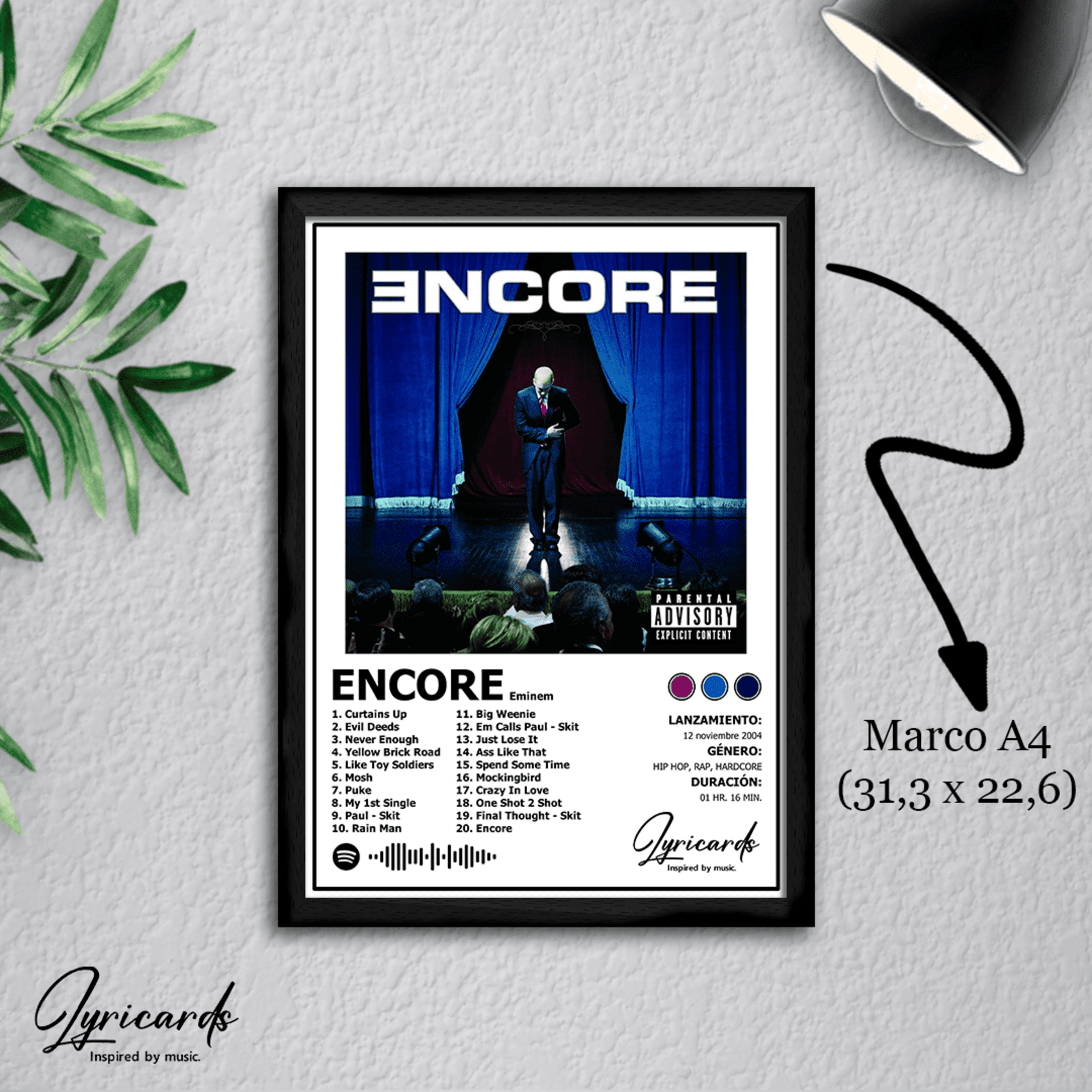 Lámina A4 - Encore - Eminem - 1