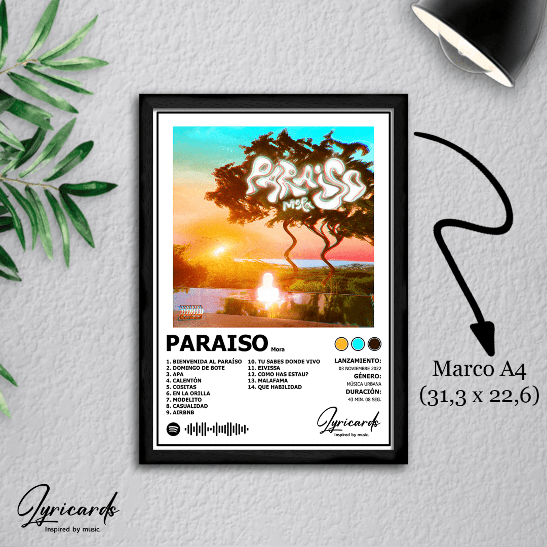 Lámina A4 - Paraíso - Mora - 1