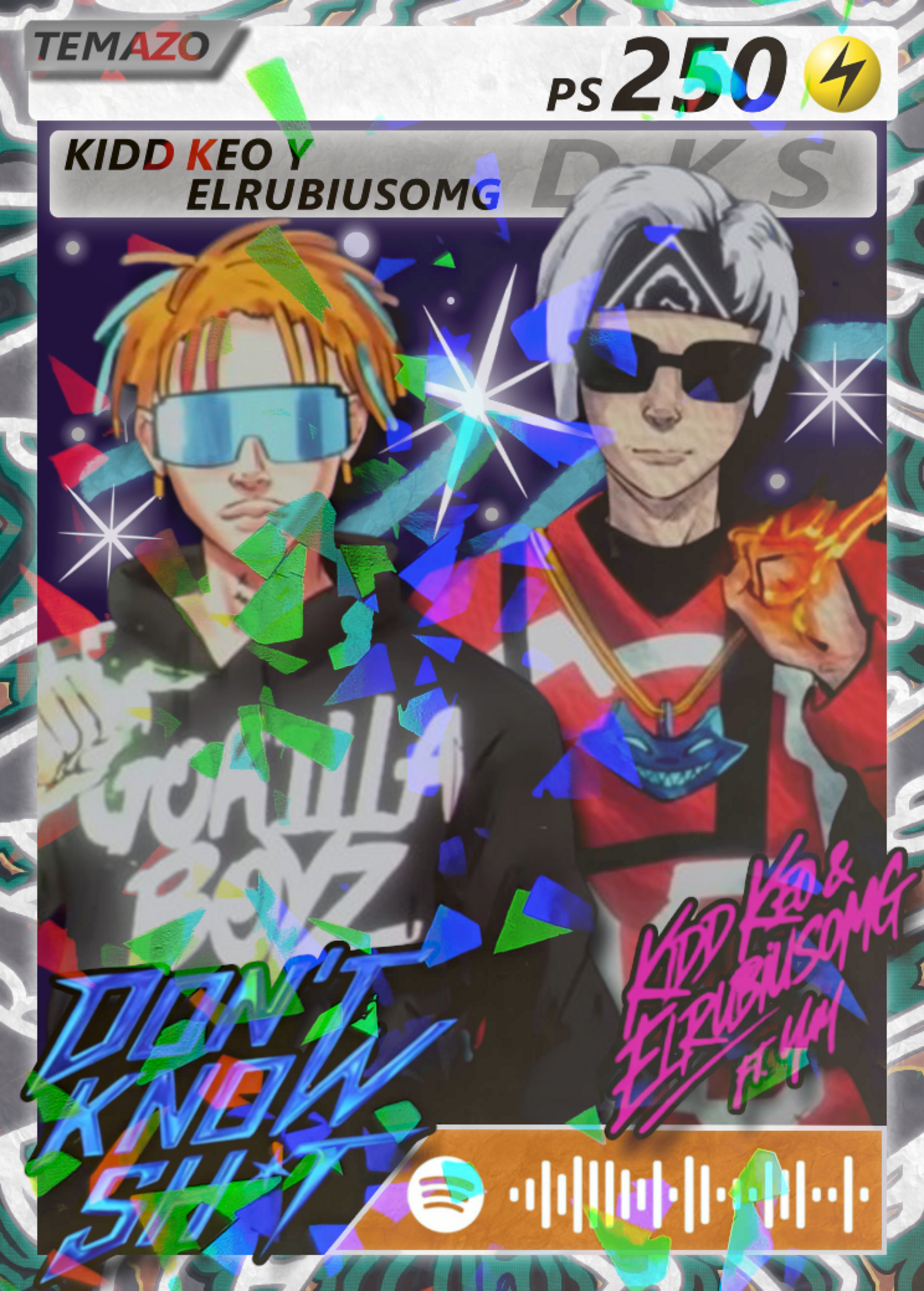 Carta DON'T KNOW SHIT de KIDD KEO y ELRUBIUSOMG | Edición Coleccionable - 5