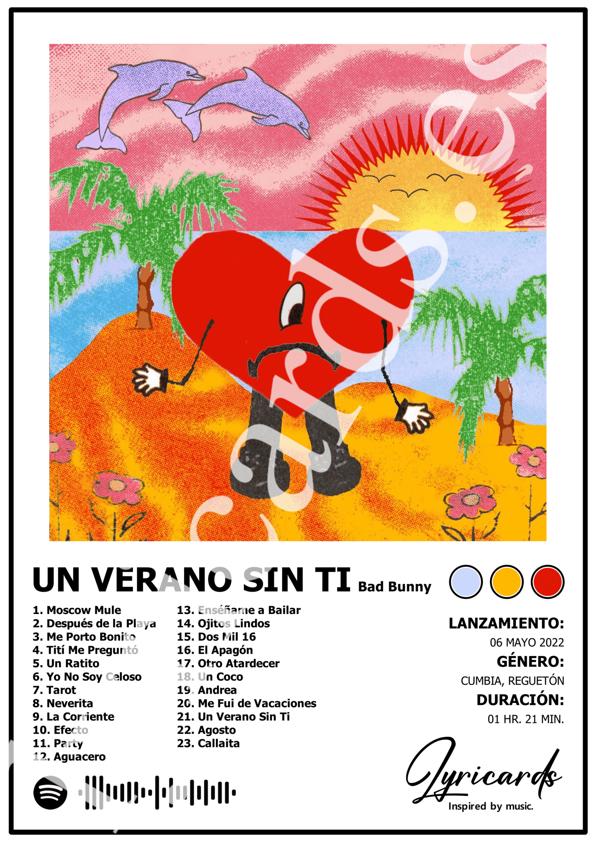 Lámina A4 - Un Verano Sin Ti - Bad Bunny - 2