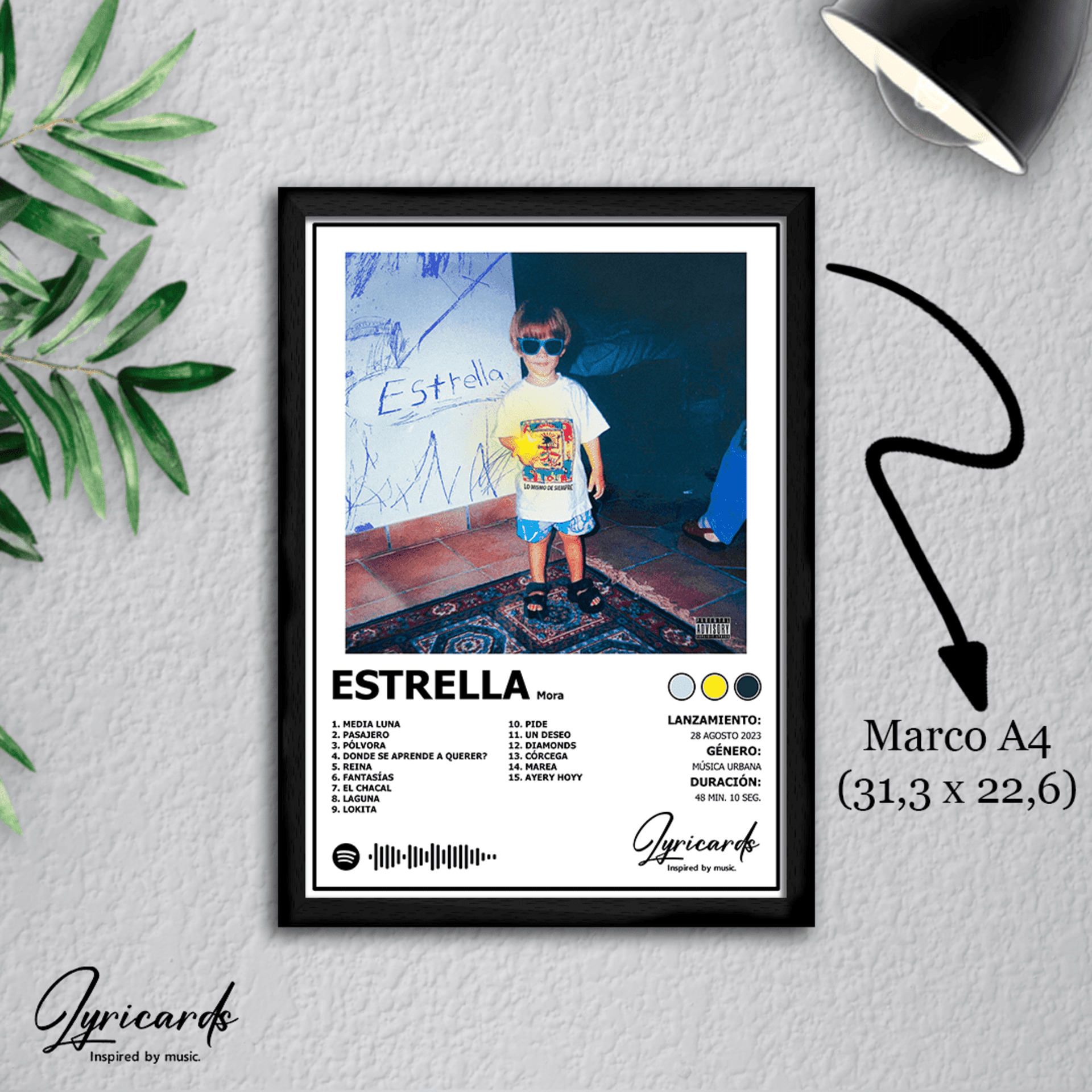 Lámina A4 - Estrella - Mora - 1