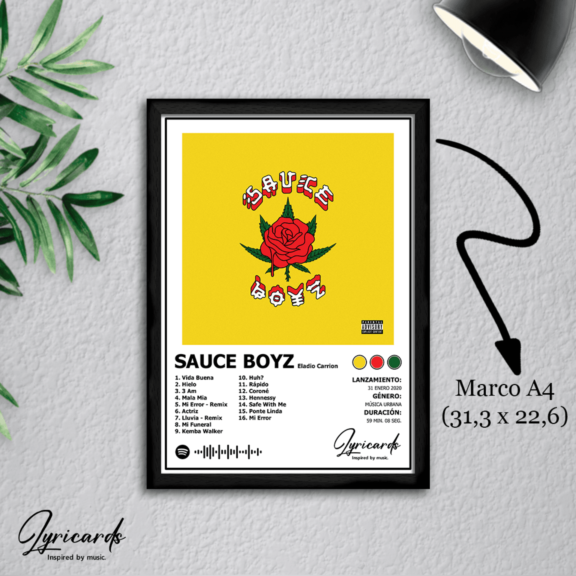 Lámina A4 - Sauce Boyz - Eladio Carrión - 1