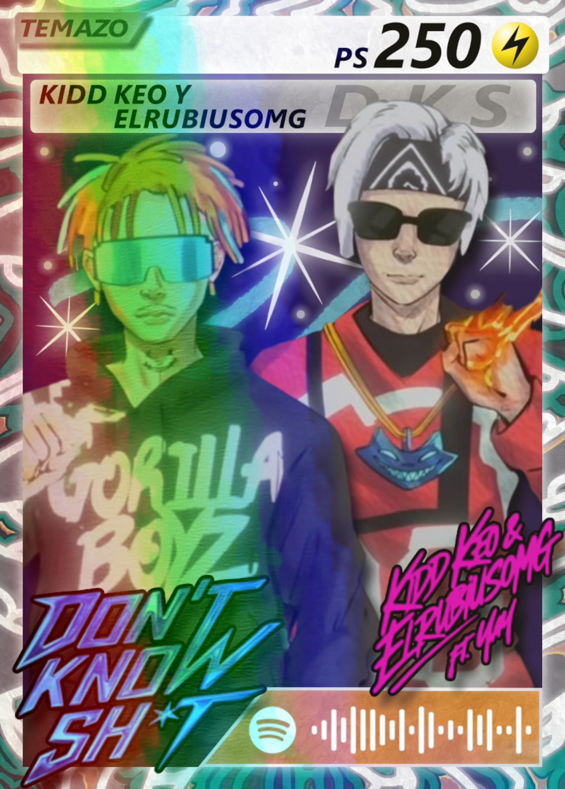 Carta DON'T KNOW SHIT de KIDD KEO y ELRUBIUSOMG | Edición Coleccionable - 3