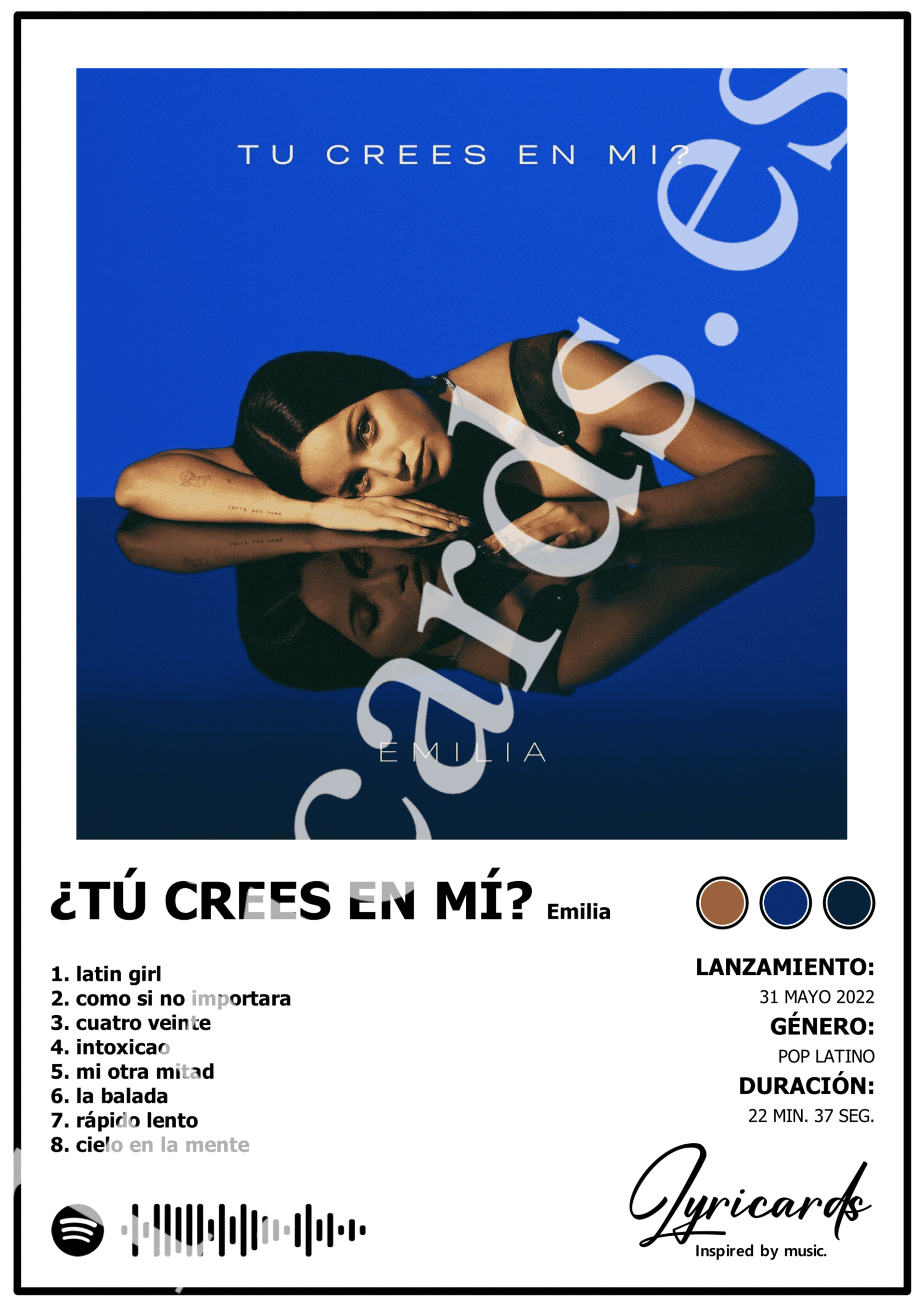 Lámina A4 - Tú Crees en Mí - Emilia - 2