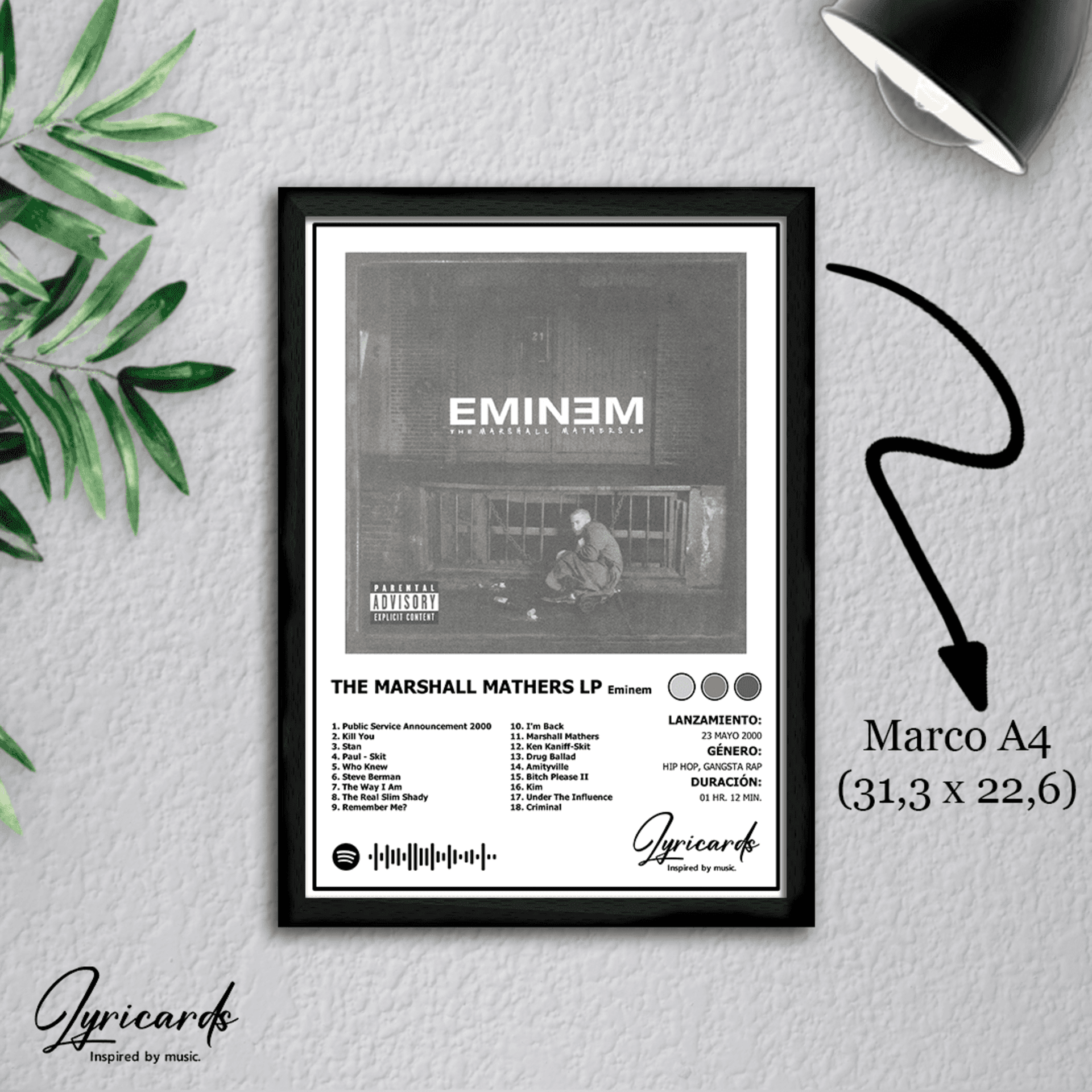 Lámina A4 - The Marshall Mathers LP - Eminem - 1