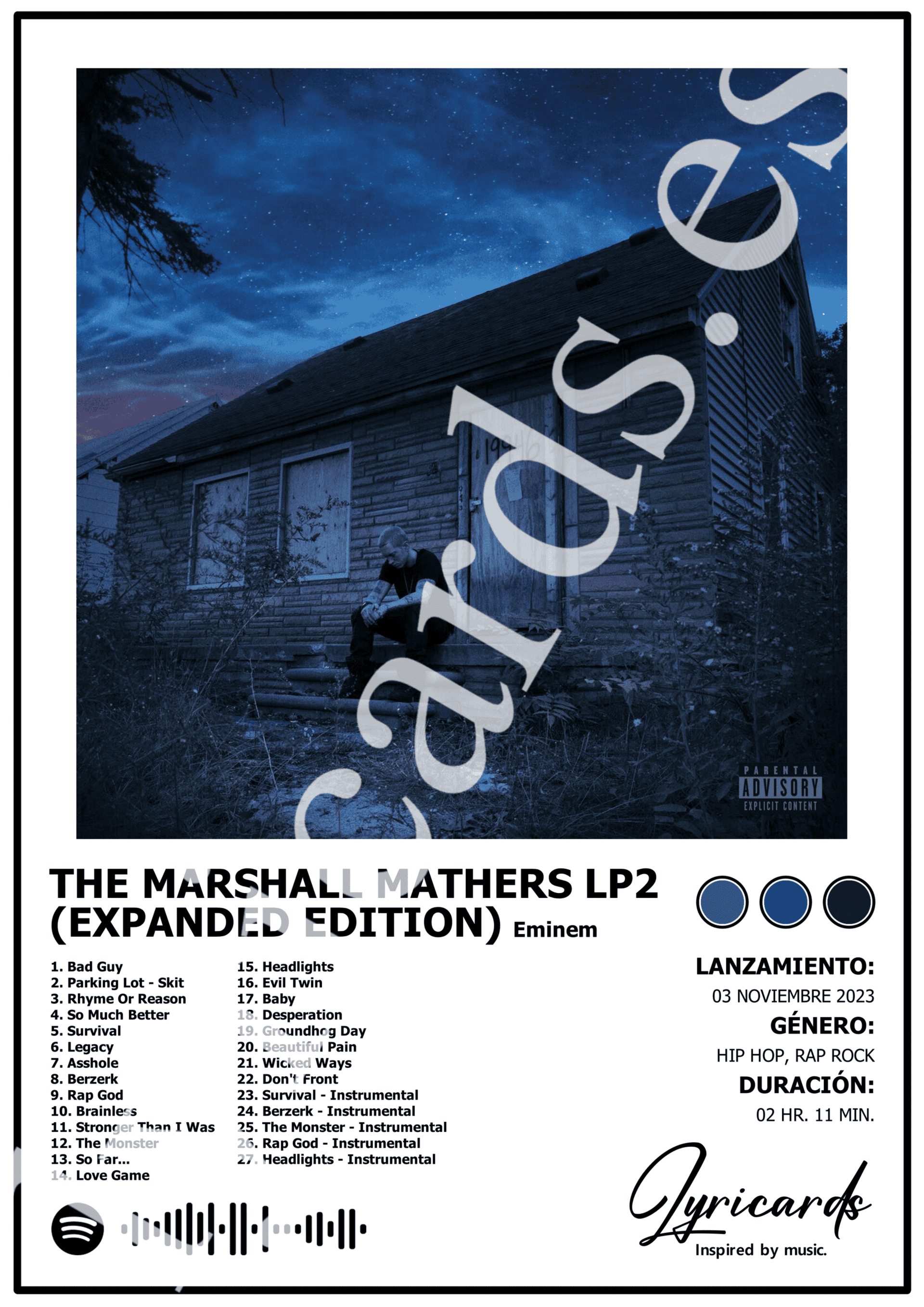 Lámina A4 - The Marshall Mathers LP2 (Expanded Edition) - Eminem - 2