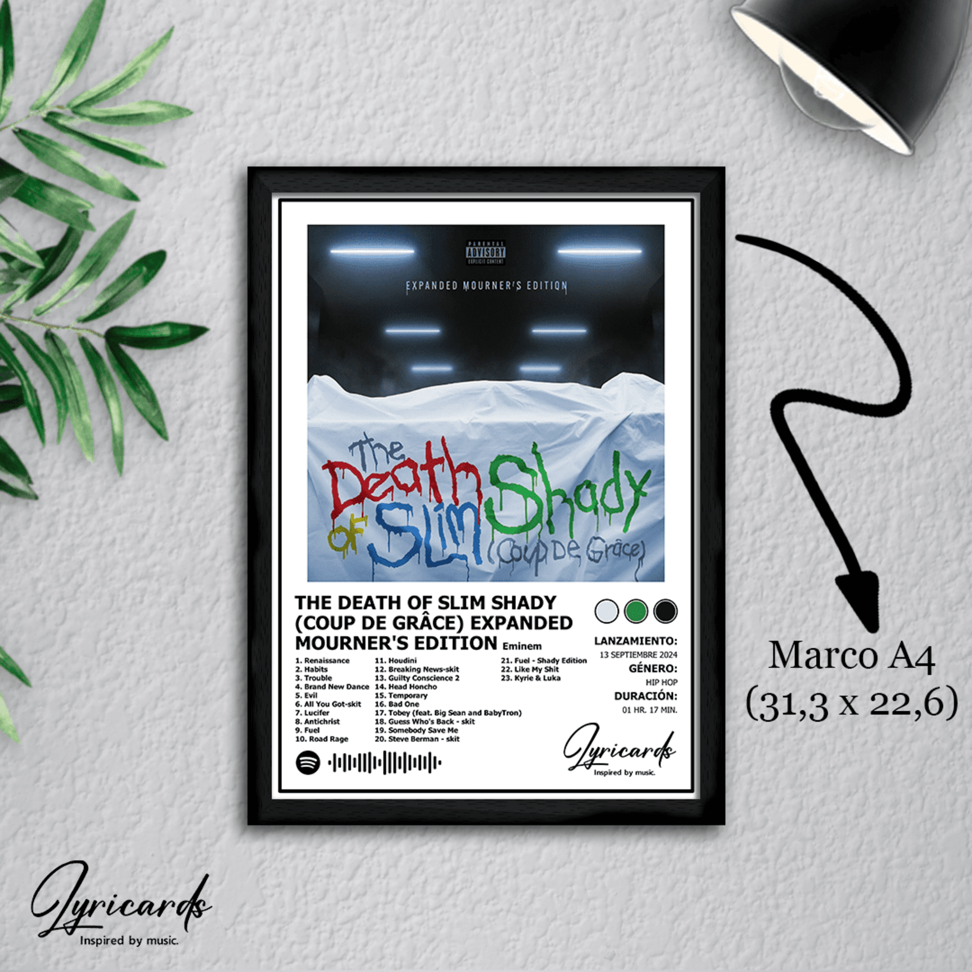 Lámina A4 - The Death of Slim Shady (Coup de Grâce) Expanded Mourner's Edition - 1