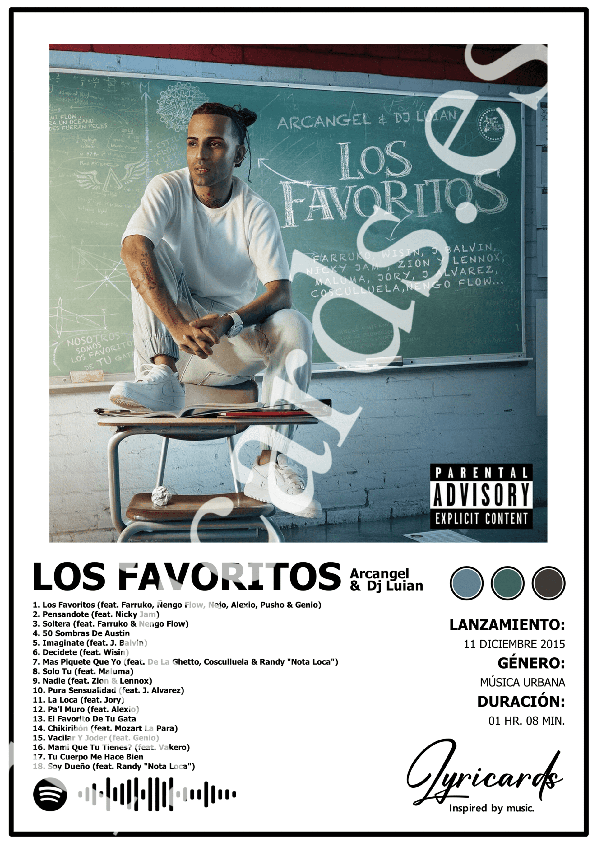 Lámina A4 - Los Favoritos - Arcangel - 2