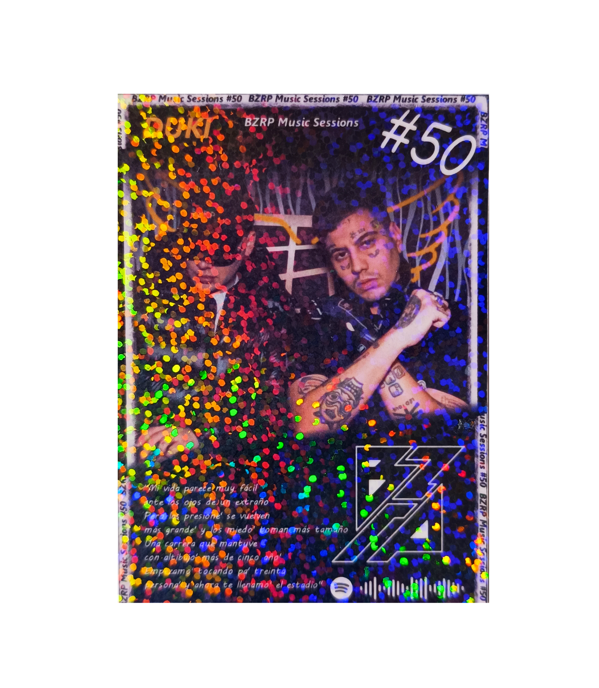 Carta BZRP #50 (Bizarrap y Duki) | Edición Coleccionable - 4